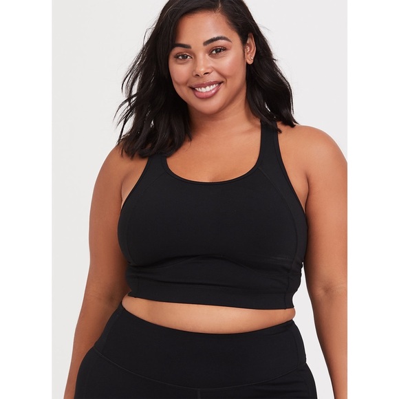 torrid Other - BLACK LONGLINE WICKING SPORTS BRA